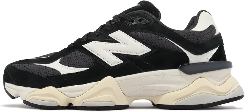 New Balance 9060 Mens Casual Shoes 9060 NB Black White Men U9060AAA-D, 27.5 cm Parallel import goods