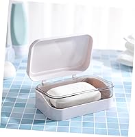 Vista 9 de Tofficu Jabón titular escurridor tapa grande barra jabón contenedor plástico hogar baño accesorio