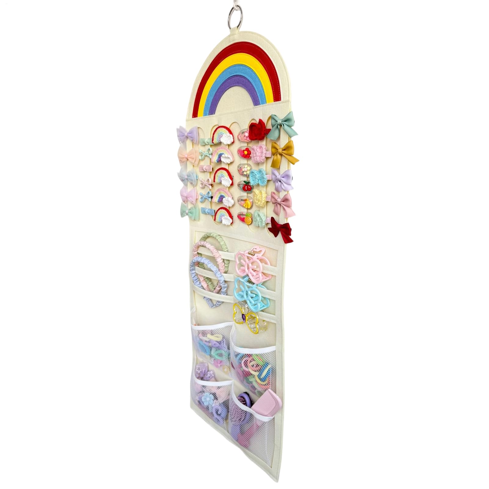 Hair Clip Organizer Cloth Wall Storage Organizer