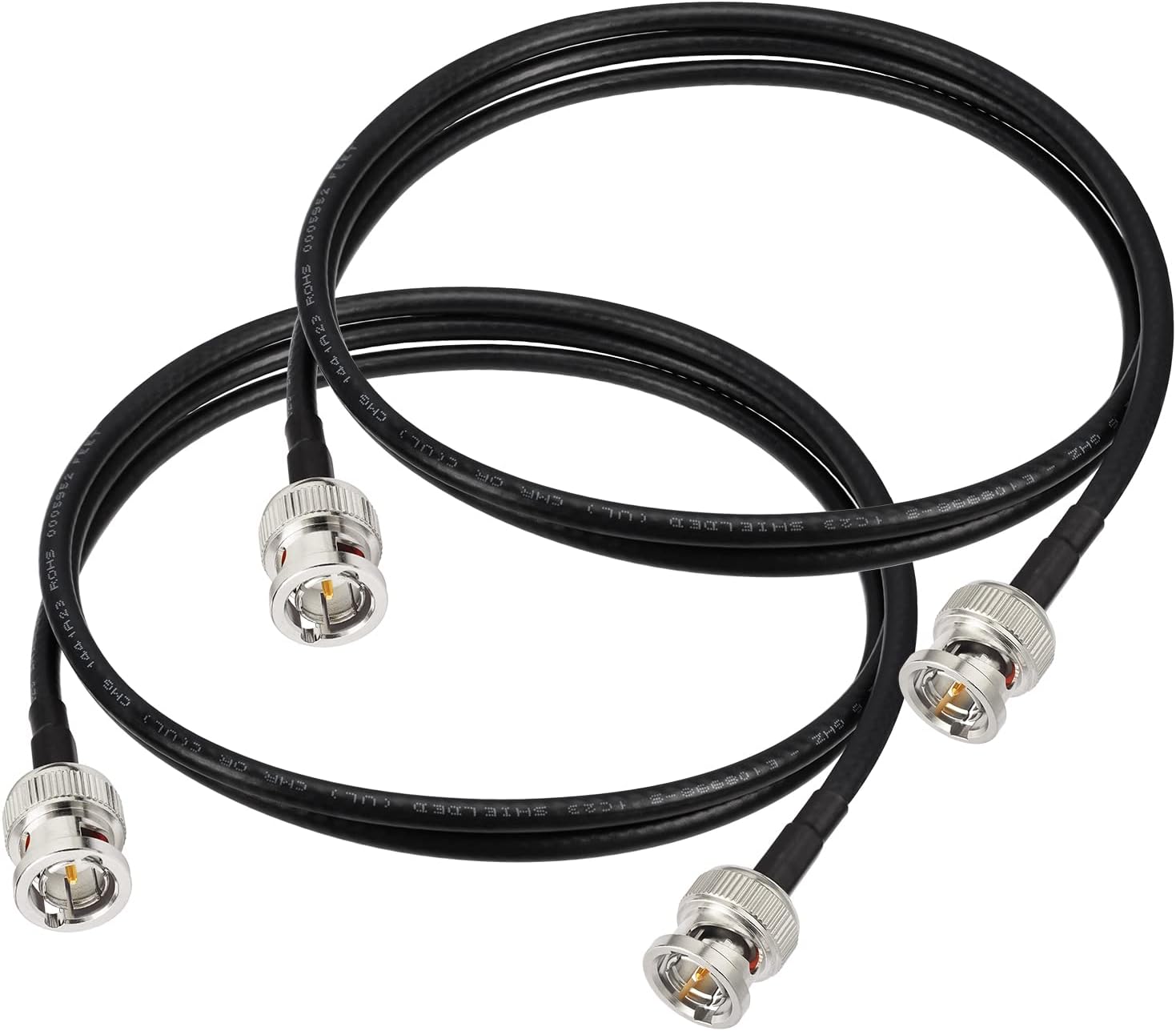 3G/6G HD SDI Cable BNC Cable 3ft Thin Short (Belden 1855A) Supports HD-SDI/3G-SDI/4K/8K Camera Recorder Precision SDI Video Cable (2pcs)