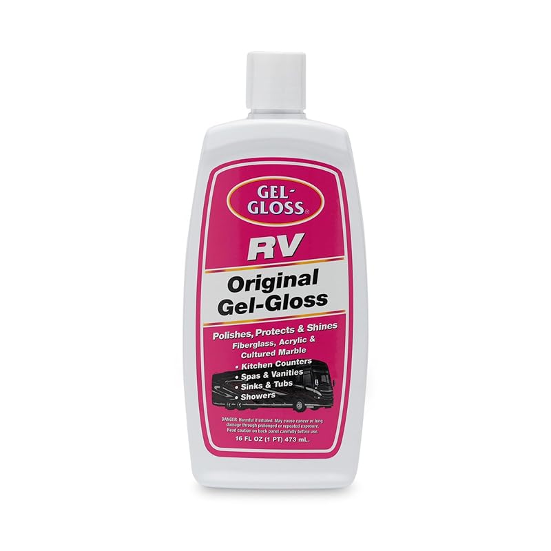 Polidor e Limpador Original Gel-Gloss com Cera de Carnaúba para Motorhome RV, 480 mL