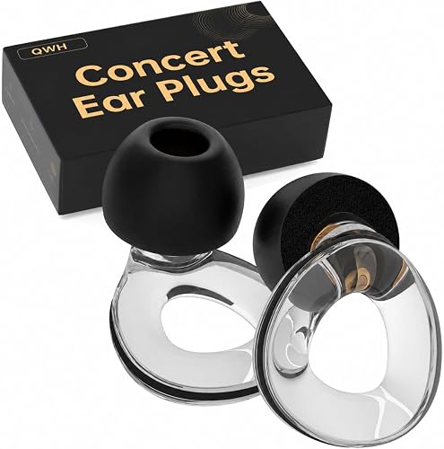 Concert Ear Plugs High Fidelity Hearing Protection for Rave、Festival、Travel、Musi