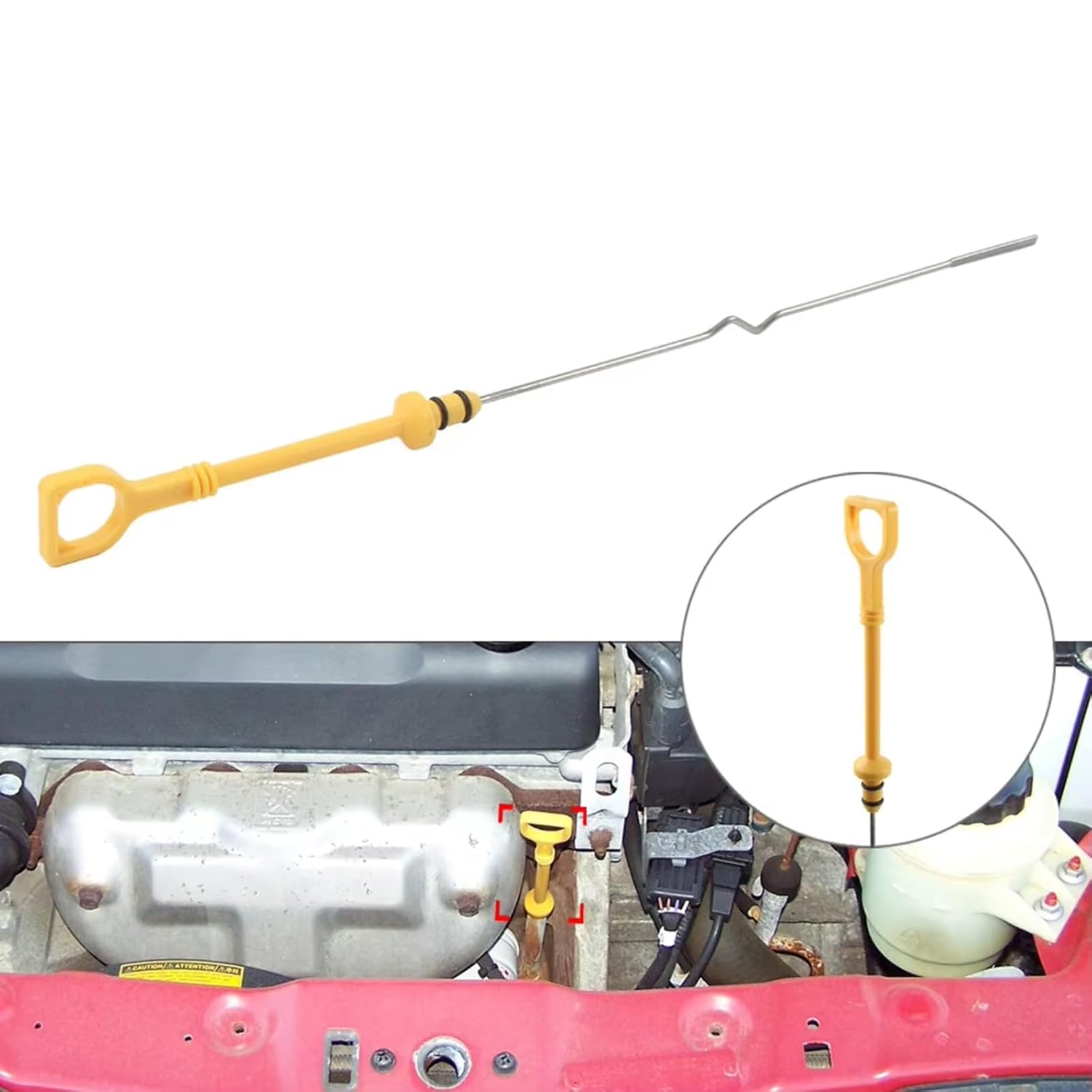 Dipstick Engine Level Gauge for Pontiac for G3 2009 2010 2011 Car Engine Oil Dipstick Accessories Replacement OEM : 96376263