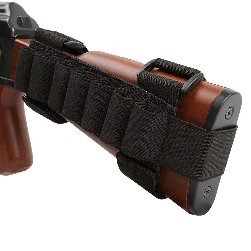 EXCELLENT ELITE SPANKER Tactical Rifle Buttstock Buttstock Shell Holder Hunting Tactical Shotgun Pouches Tactical Nylon 12 Gauge Shotgun Bullet Shell Holder