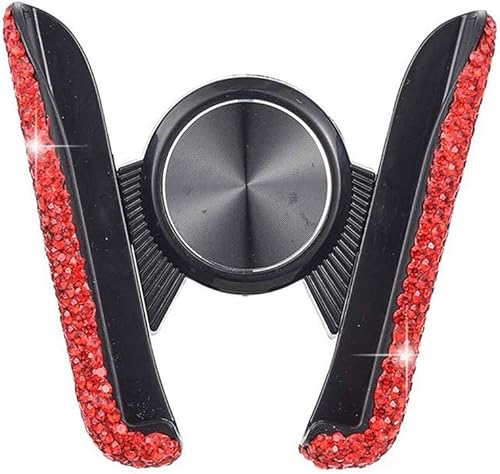 Miniatura 8 de SUNCARACCL Bling - Soporte para teléfono de automóvil mini ventilación de aire soporte automático universal de 360 ajustable soporte de auto soporte