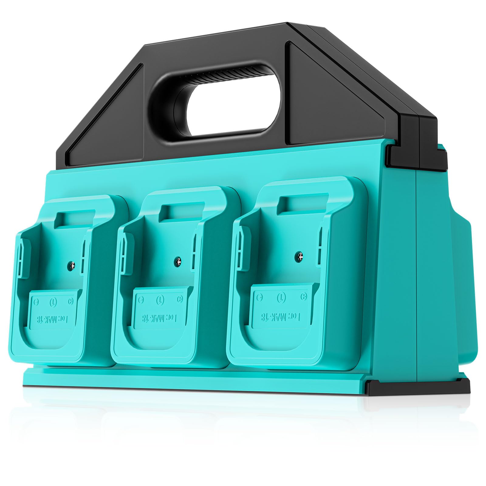 6-Slot Battery Caddy Holder/Carrying Case Compatible for Makita 18V Battery