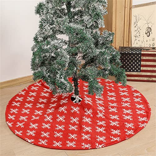 Hhmei Christmas Tree Skirt Snowflakes Xmas Tree Skirts, Large Christmas Tree Mat With Snowy Pattern For Decorations Holiday Party 48 Inches Sgcabizoqprkmk #TOP1