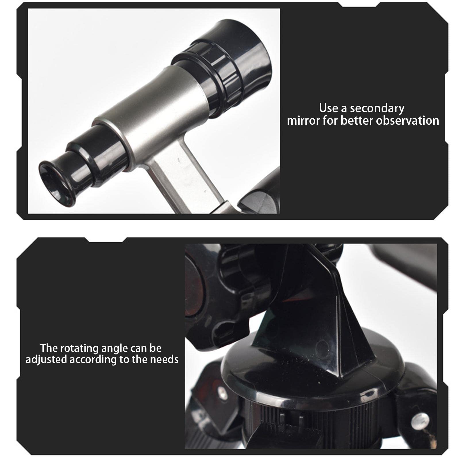 Télescope d'astronomie pour Enfants - Télescope réfracteur avec trépied - Jouet d'exploration Scientifique et pédagogique pour Enfants débutants