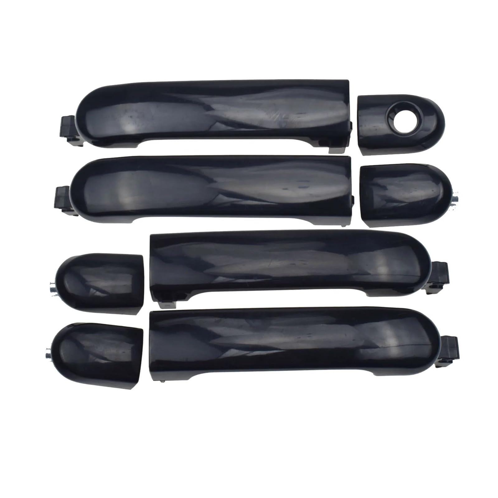 Car Door Handle Outer for Nissan for Versa 2007 2008 2009 2010 2011 2012 Front Rear Left Right Outside Exterior Door Handles 82641EL12A 82646EL12B(Front Rear 4PCS)