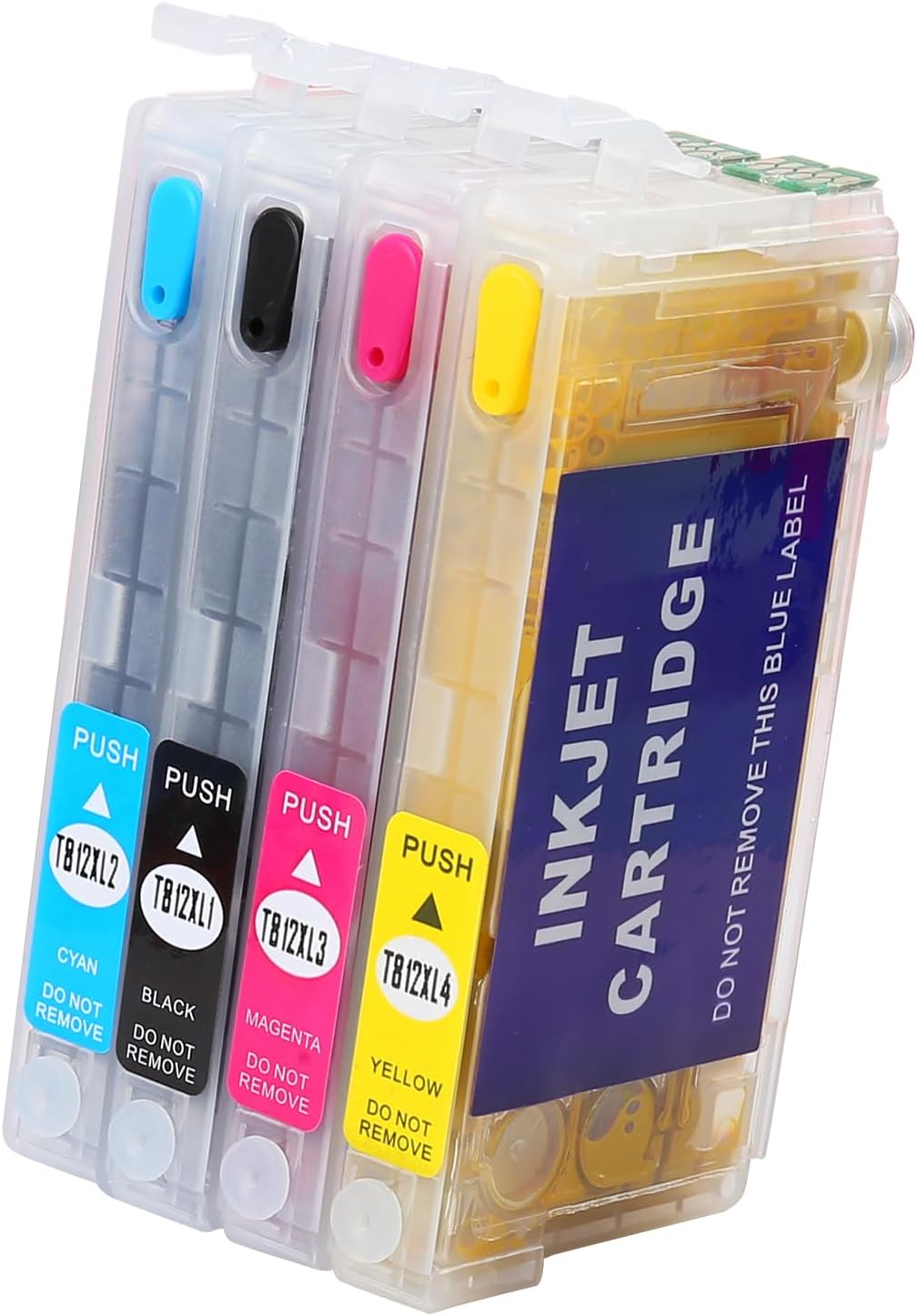 KHY 812XL T812XL Sublimation Refillable Ink Cartridges with a Single-use Chip Workforce Pro WF-7840 WF-7820 WF-7310 EC-C7000 Filled with Sublimation Ink Used Sublimation Ink Cartridge