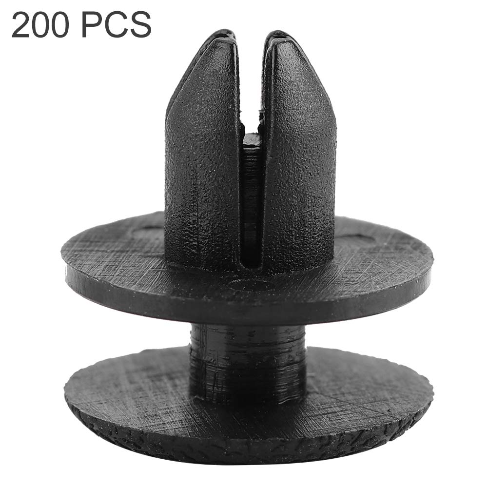 Car Trunk Door Push Type Retainer Rivet, Center Support Retainer Rivet for Cadillac Catera 2000-2001 and Saturn 2008-2009, OE 1406925 9130754, Made of PA66 POM (Two Hundred Packs)