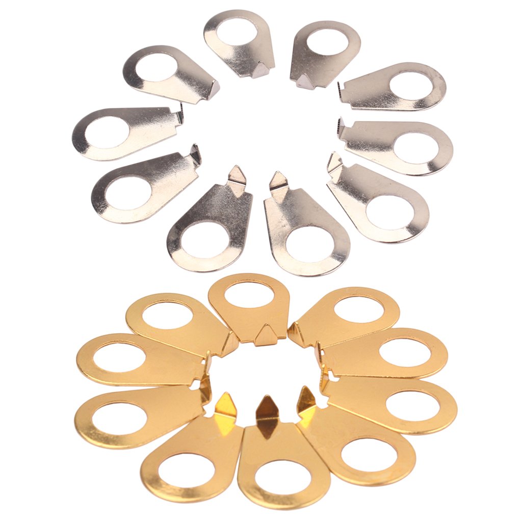 Knob Pointers Compatibile Gibson Manopola Di Controllo Posizione Puntatore Per Potenziometro 10 Pezzi Per Chitarra Elettrica - cromo