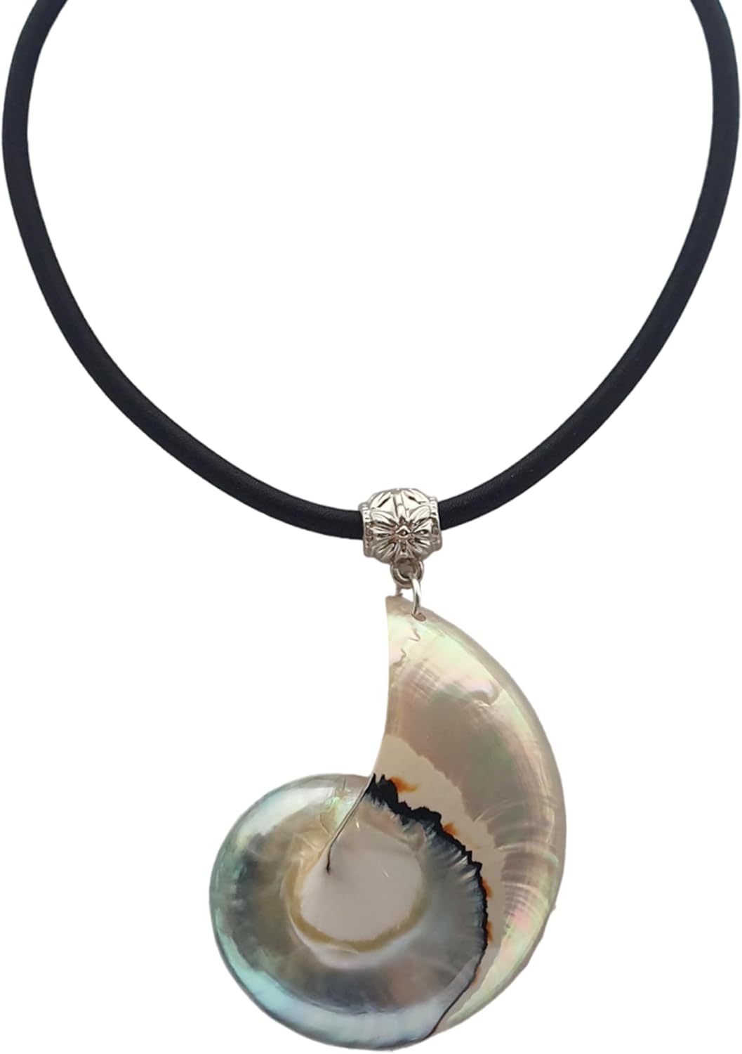 Rare Natural Pearly Mother of Pearl Shell Pendant Beads Adjustable Cord Necklace Handmade Women Jewelry AA419-L - Image 5