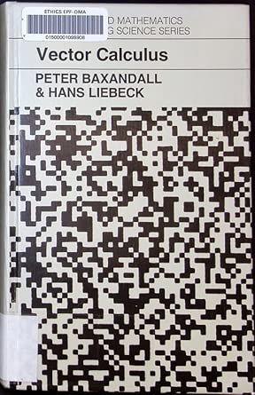 Vector Calculus Baxandall Peter R Liebeck Hans Amazon Mx Libros