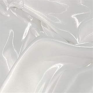 Crystal Solid Colors Satin Fabric for Sewing Dress Liquid Metal Designber Material 2 0.5x1.5 Meter