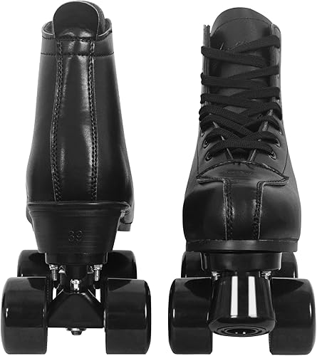 Miniatura 4 de Nattork Patines de ruedas para mujer con ruedas iluminadas, patines retro unisex para exteriores e interiores, patines de doble fila con purpurina