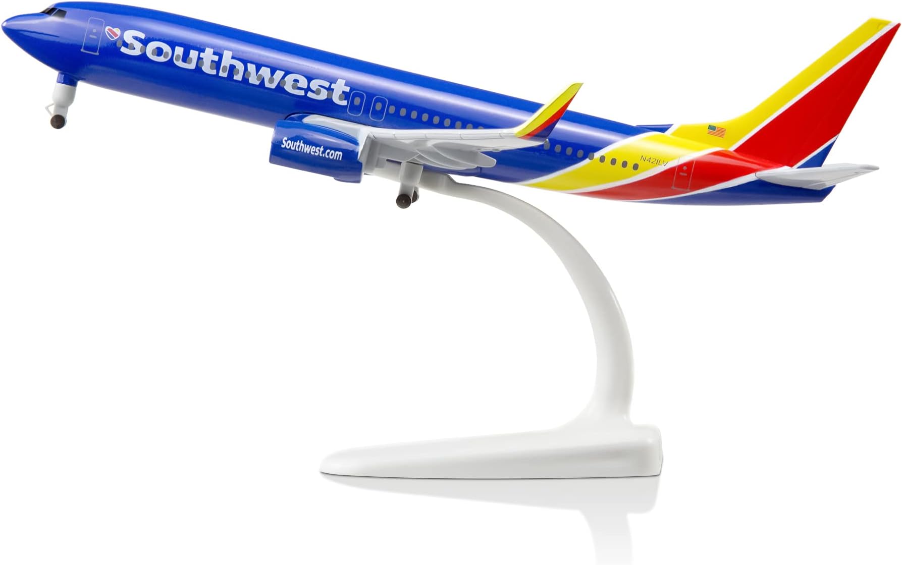 Lose Fun Park 1/300 Scale Model Plane Diecast Airplanes American Southwest Airlines Boeing 737 Model Airplane for Collections & Gifts
