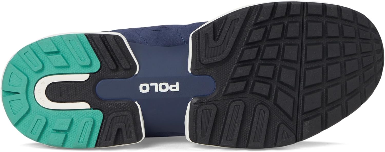 POLO RALPH LAUREN Mens Jogger Suede & Mesh Sneakers - Image 3