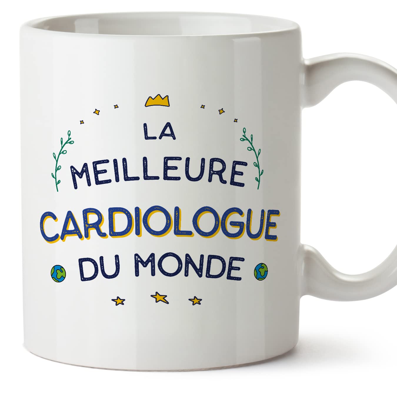MUGFFINS Cardiologist Woman Mug - in French - Meilleur du Monde - Funny Gift for Colleagues - Ceramic 11oz Mug — image 1