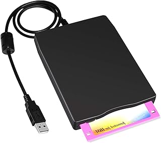 Floppy Disk Reader, External Floppy Disk Drive, 3.5-inch USB Floppy Disk Reader, 1.44 MB FDD Portable Floppy Disk, for PC Windows 2000 / XP/Vista / 7/8, no Additional Driver Required, Plug and Play