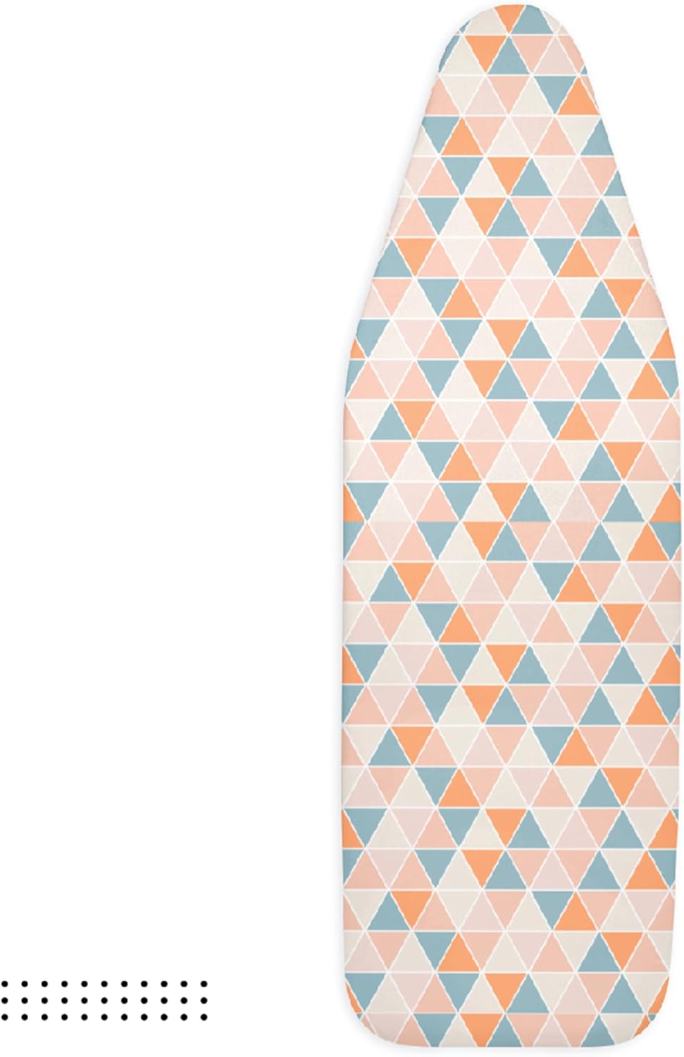 Encasa XO Ironing Board Cover and Pad - Thick 4mm Felt, Heat & Scorch-Resistant, Fits Standard Large Boards 54"x15", Elastic Bungee Cord Tightening, Easy Fit, Stain-Safe Dye, Triangles