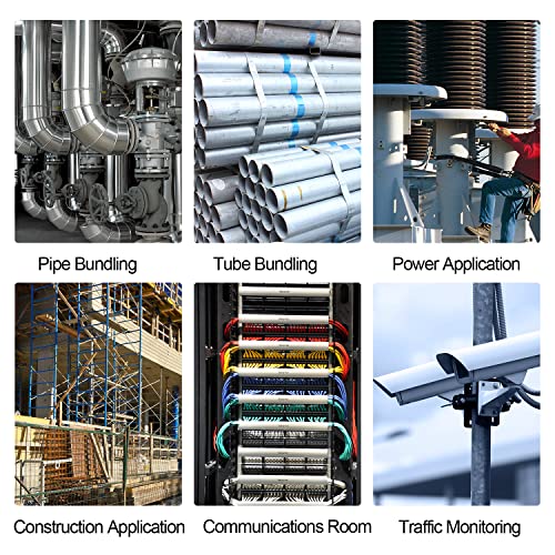 Xingo 300Pcs 9.8"+11.8"+13.7" Metal Cable Ties Heavy Duty, 304 Stainless Steel Zip Ties, Multi-Purpose Self-Locking Cable Ties For Exhaust Wrap, Outdoor And Canopy Etc #TOP5