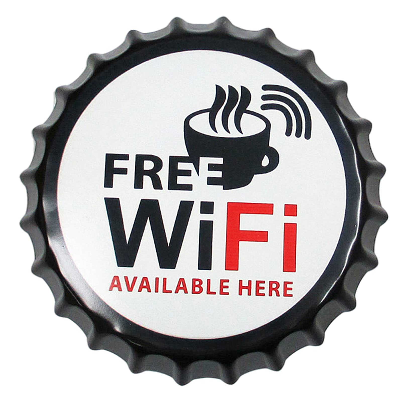 High Quality Creative Retro Beer Bottle Cap Decorative, Metal Wall Decoration Retro Ornaments, Beer Cafe Bar Decoration Plates Wall Art Plaque Vintage Home Decor (Color : A)