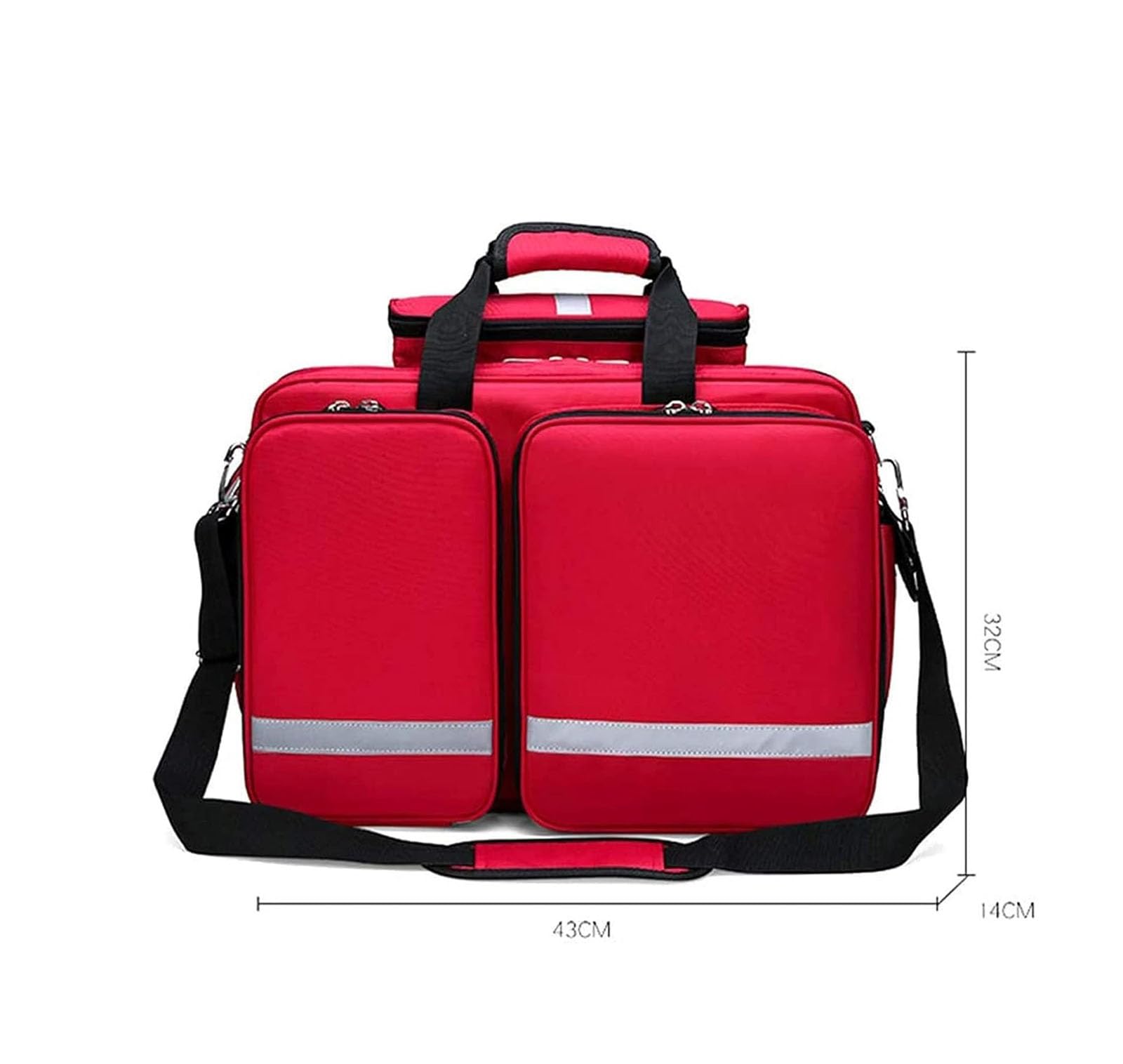 Bolsa de primeros auxilios portátil, Botiquín De Primeros Auxilios Mochila Bolsa Roja De Tratamiento De Emergencia para Primeros Auxilios, para Emergencias En El Hogar, Oficina, Automóvil, Al Aire Lib