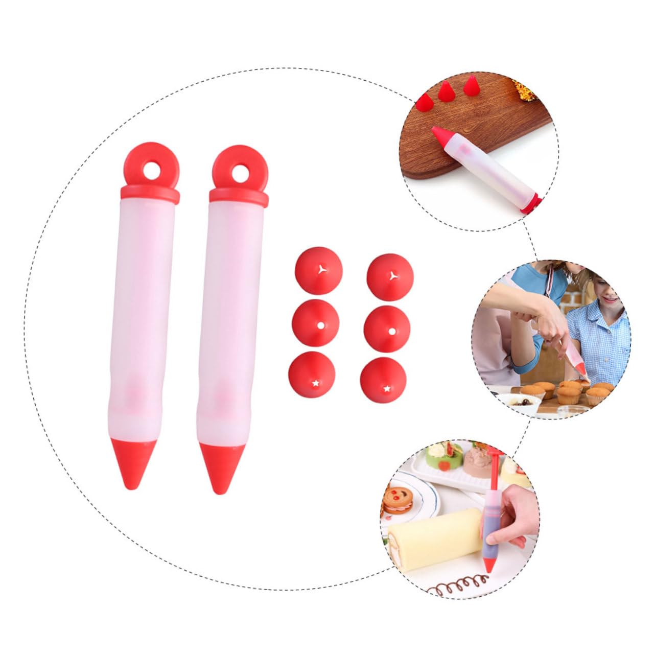 10 Set Penna Decorativa per Dolci da Facile da Usare e Strumento per Decorare Torte e Dessert Accessorio per Creazioni Dolci e Feste