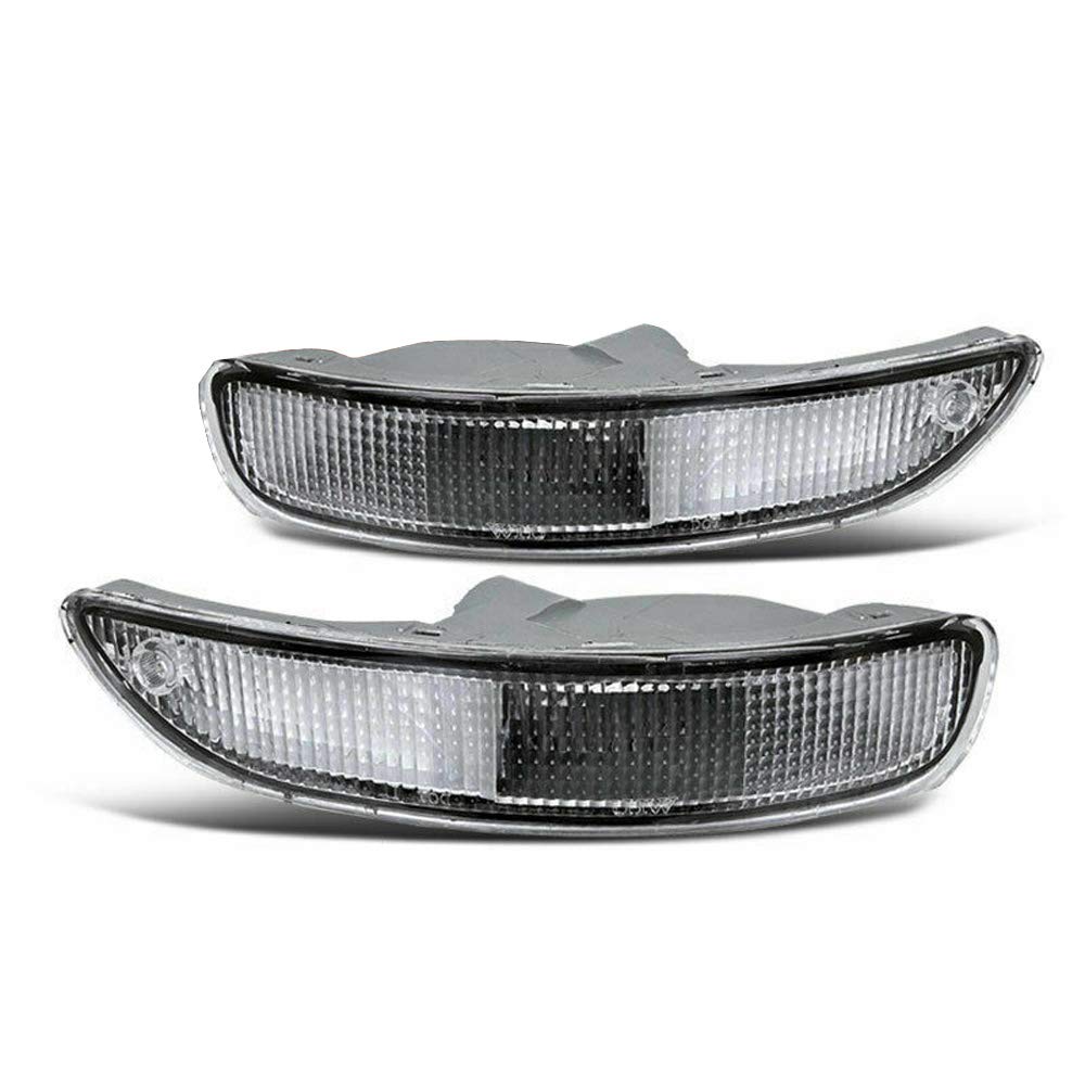 Chrome Housing Clear Lens Front Bumper Lights 2pcs set for 93-97 Toyota Corolla JDM Clear Turning Signal Lamps