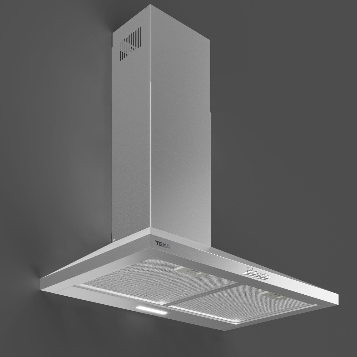 TEKA Campana Decorativa Piramidal, 3 Velocidades, Inox, 70 cm