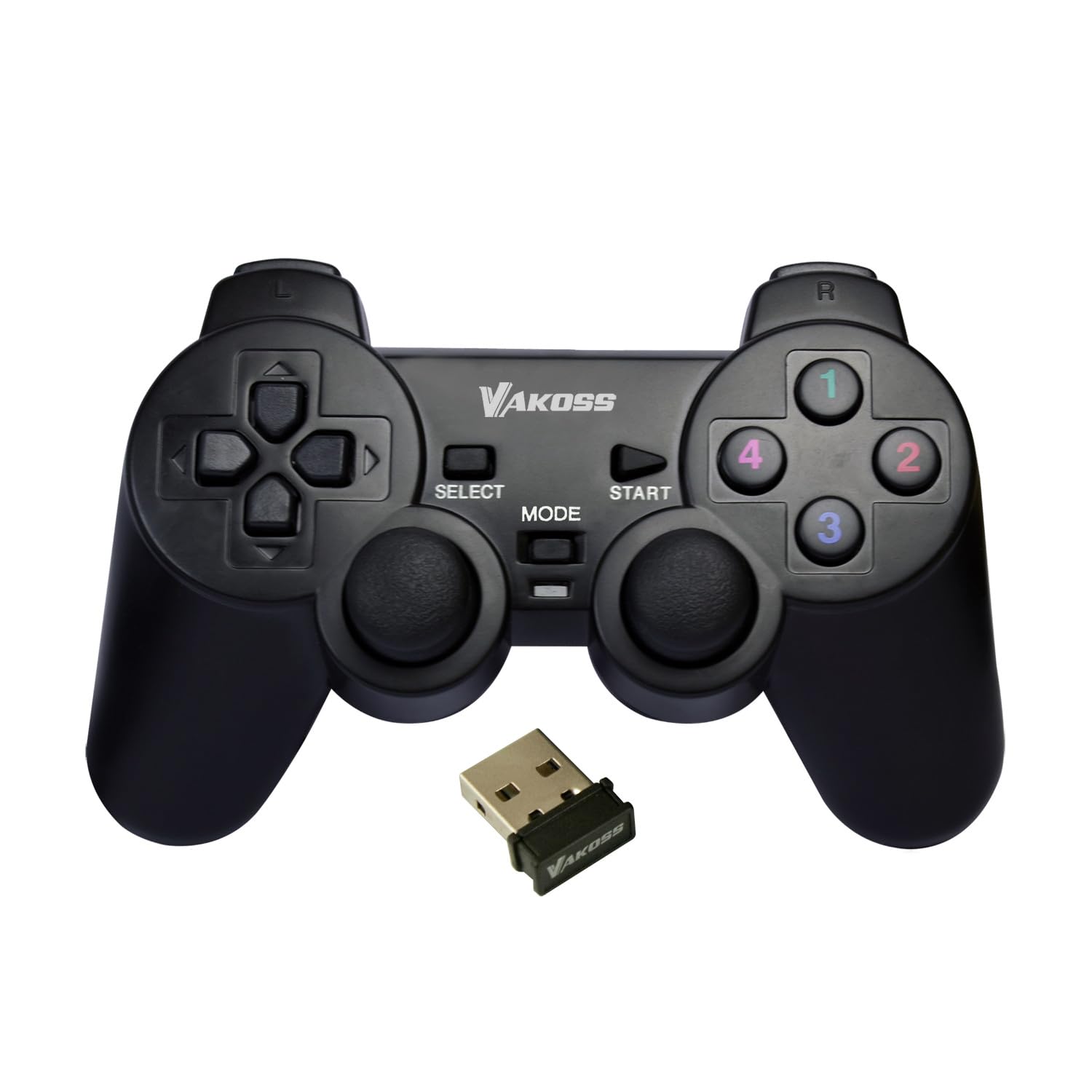 Gamepad Vakoss, bezprzewodowy, do PC, PS3, czarny, GP-4705BK