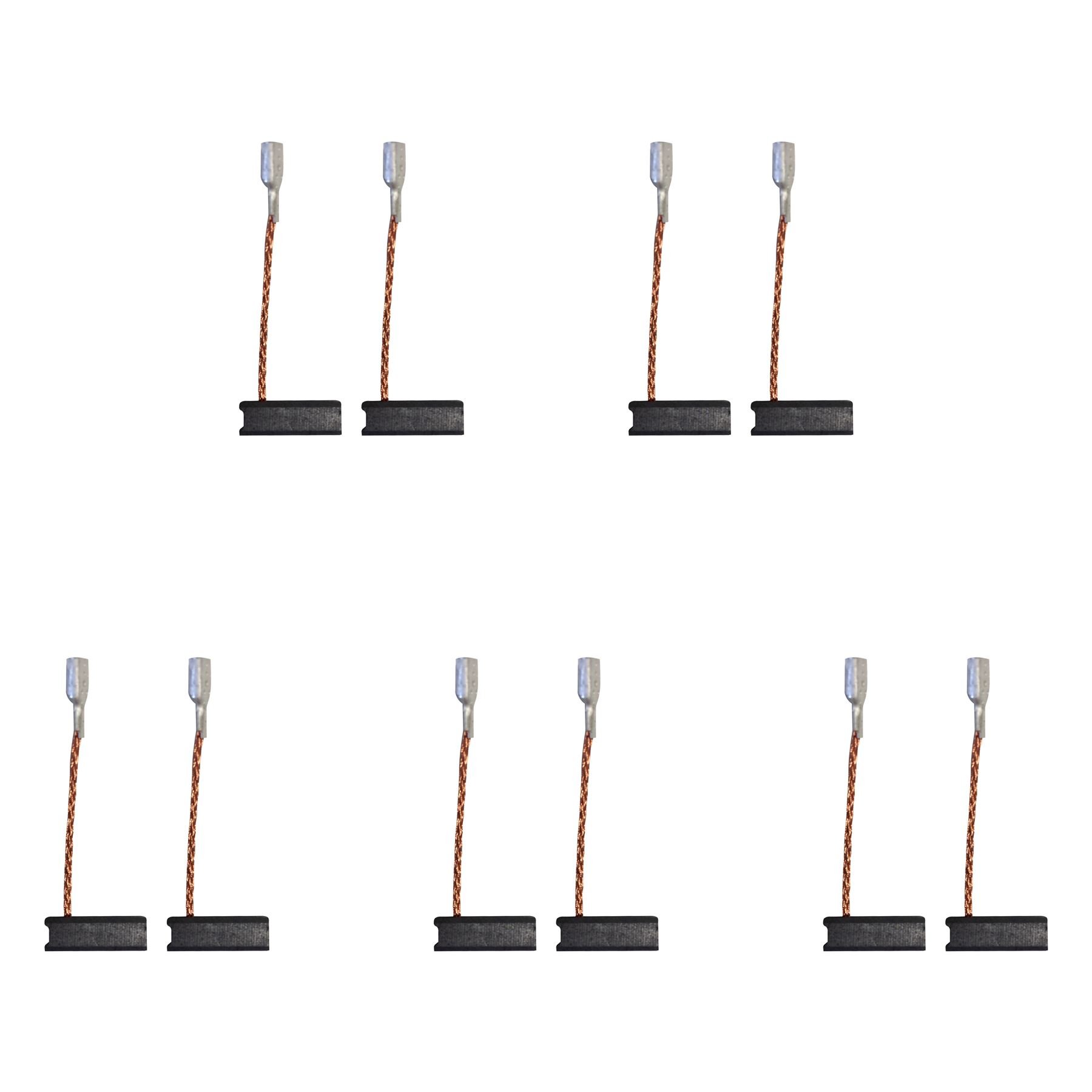 Balais de charbon 5x8x15mm pour meuleuse | Lot de 5 paires