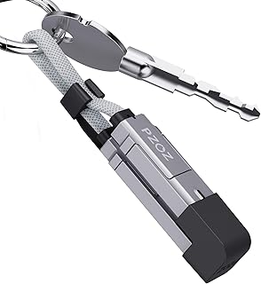 PZOZ Keychain Charger Chubby Cable LED Display 140W USB Cable,Portable USB C to Lightning/Type-c to USB C/USB A to Lightning/USB A to USB C Fast Charging for iPhone 12/13/14/15 iPad MacBook