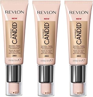 3 x Revlon Photoready Candid Natural Finish Foundation 22ml - 260 Chai