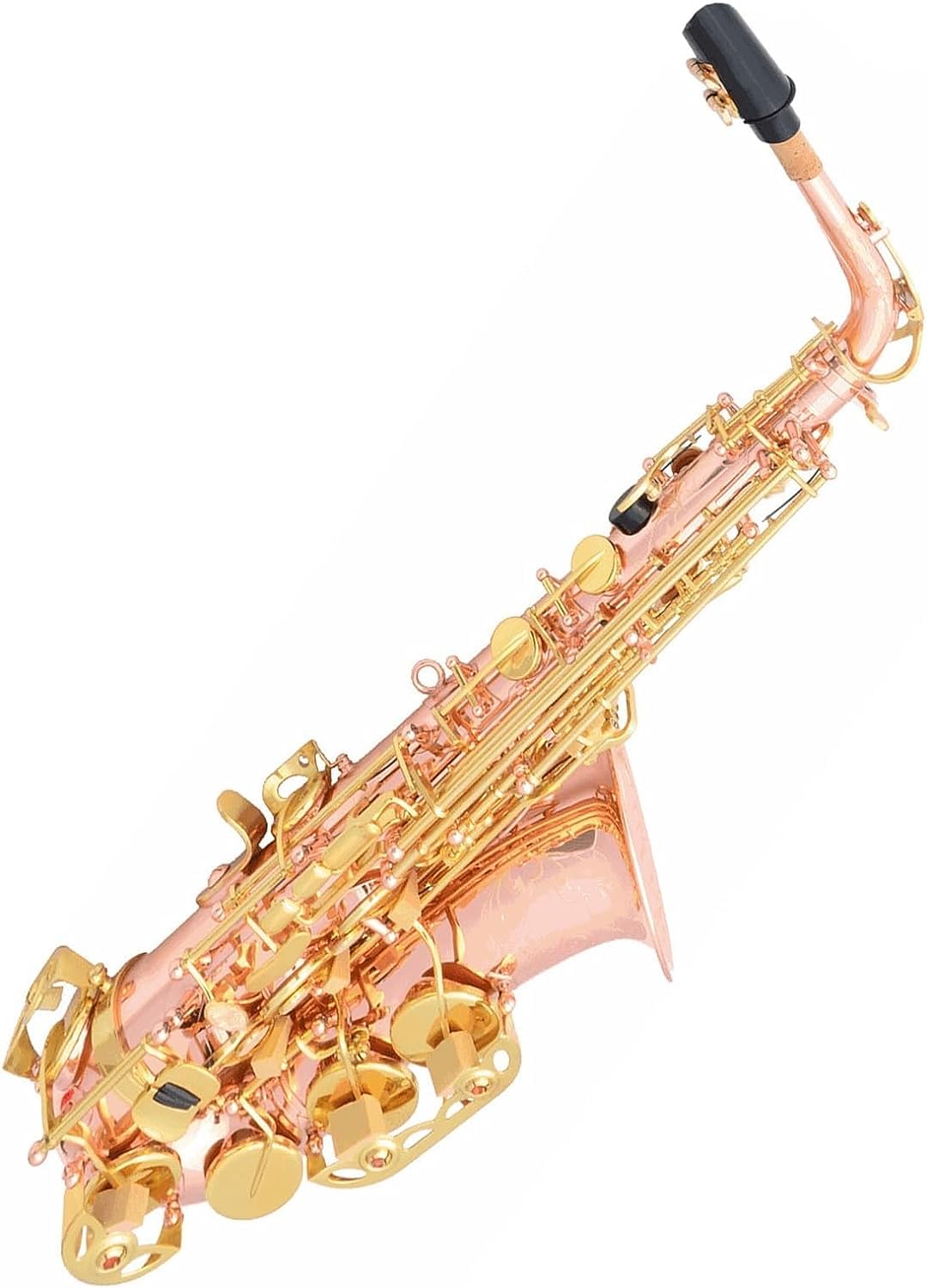 Kit de saxofón alto para principiantes, cuerpo profesional de bronce fósforo con teclas doradas, juego completo de instrumentos musicales para aprendizaje y actuación