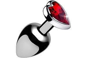 Crimson Tied Heart-Shaped Anodized Anal Plug