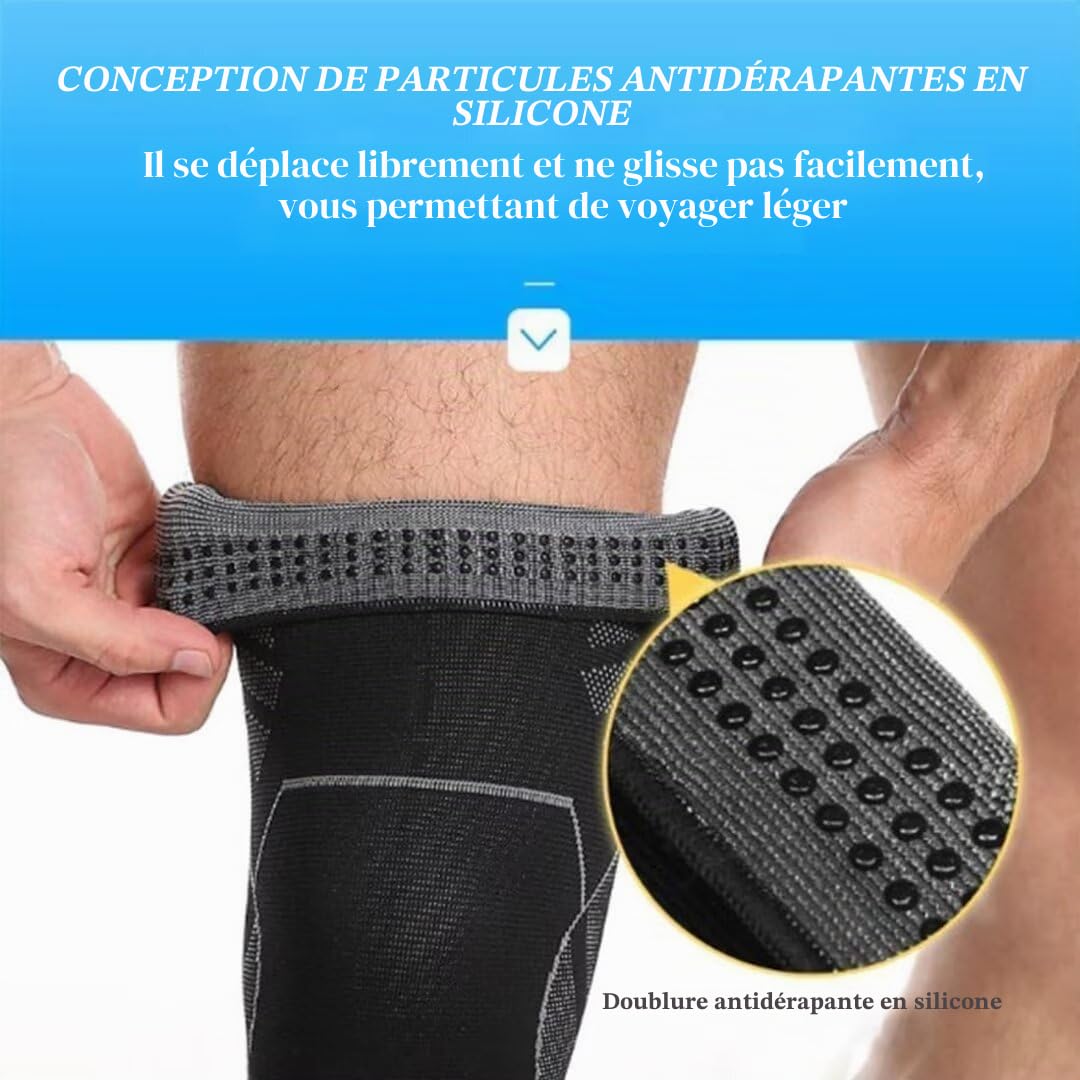 AONEGOLD Flytec Maintiens De Compression Été V2 pour Genoux Et Jambes, Genouillères De Compression Respirantes, Supports De Jambe pour Sport, Travail Et Récupération Musculaire