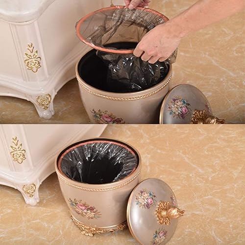 Miniatura 6 de NTIYOU Botes de basura de 3.1 galones de capacidad, multifunción con CoverLiving Room Baño, para el hogar, (color verde esmeralda) cesta