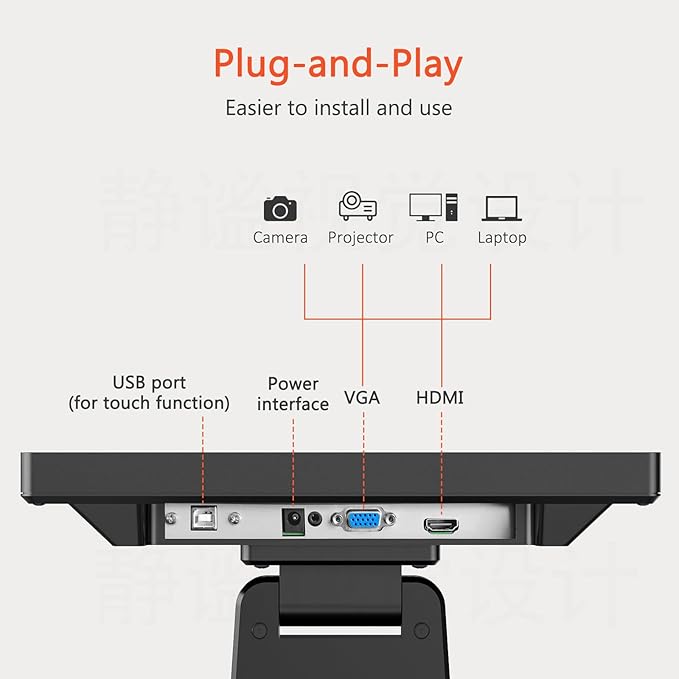 Monitor Táctil 12.1 Pulgadas XGA con Soporte Metálico miniatura 6