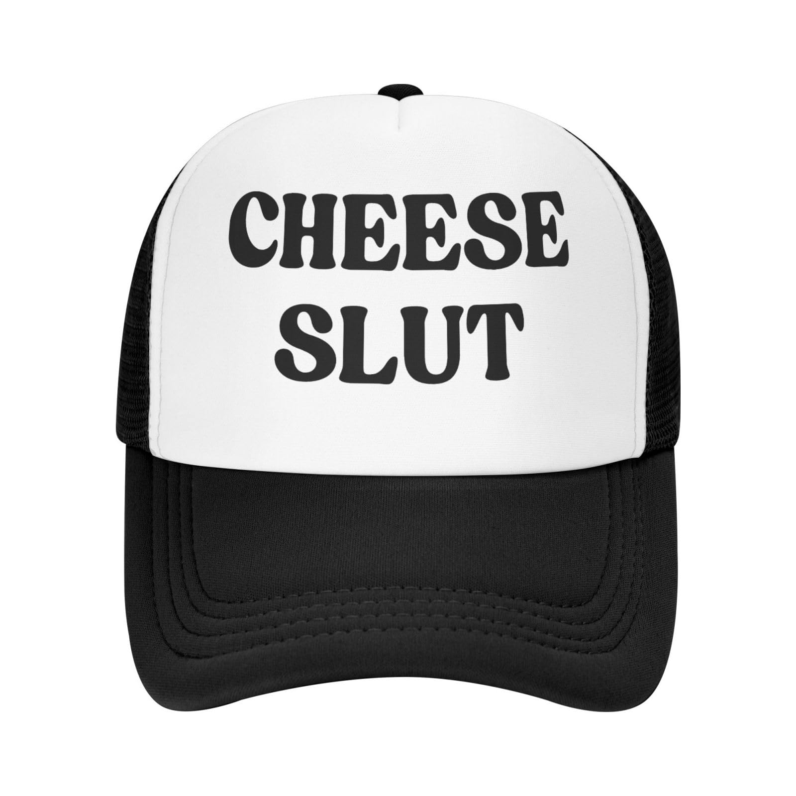Anceky Cheese Slut Unisex Sandwich Cap Baseball Dad Hat for Men Women Black