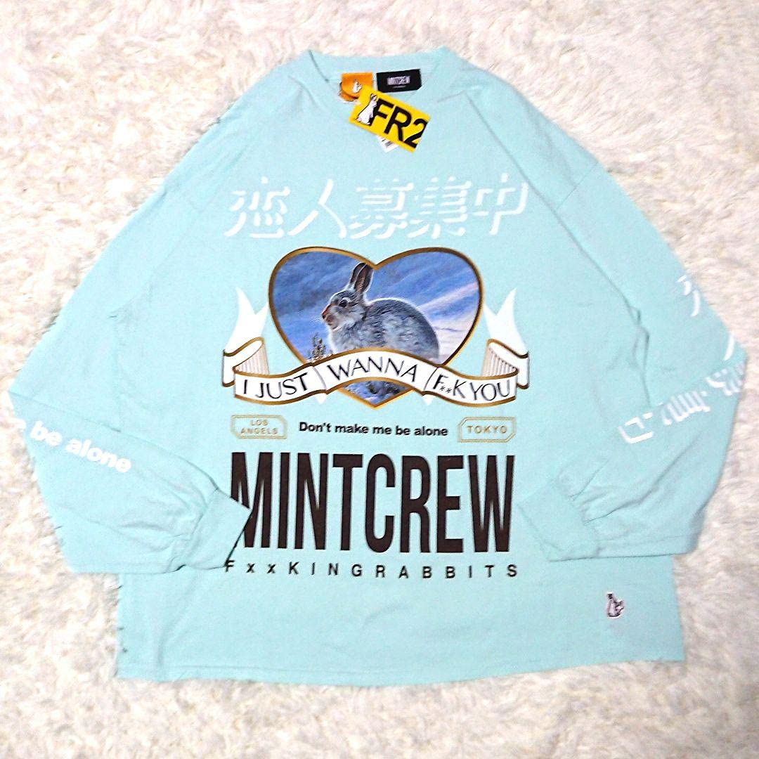 Amazon.co.jp: MINTCREW FR2 Tシャツ 水色 L : ファッション