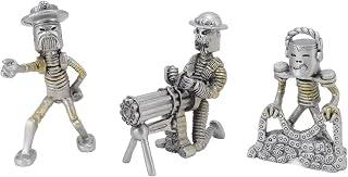 Oumefar Soldiers Men Action Figures, 3Pcs Decorative Wear Proof Robust Soldiers Men Action Figures Toy for Office Toyfigure