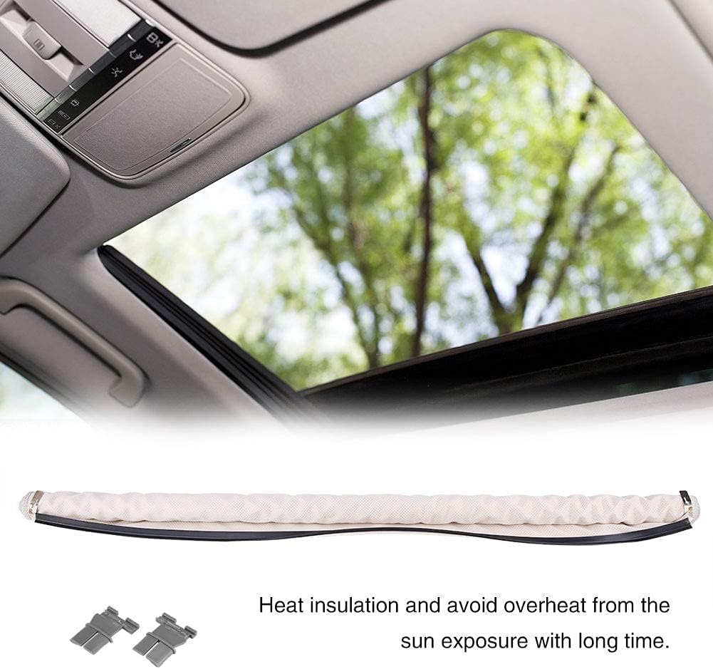Aramox Sunroof Sunshade, Car Sunroof Sunshade Curtains Skylight Shutter for 1K9877307A (Beige)