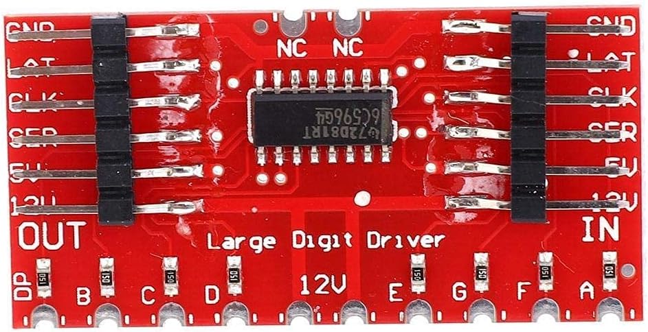 Shift Register,TPIC6C596 8-Bit Shift Register Module Large Digit Driver With 7-Segment LED Display