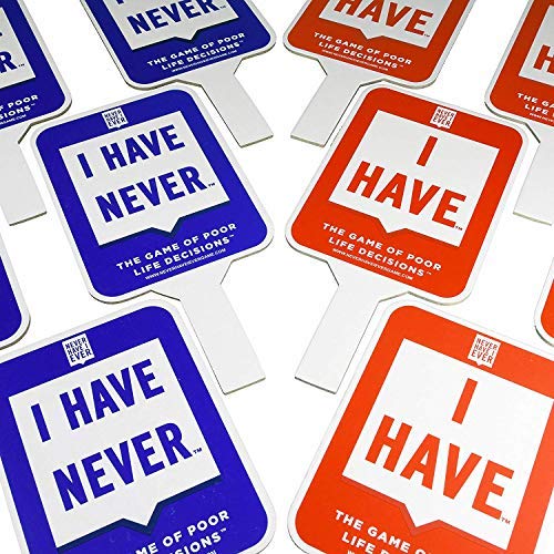 Never I Have Ever Paddles, Set of 10
