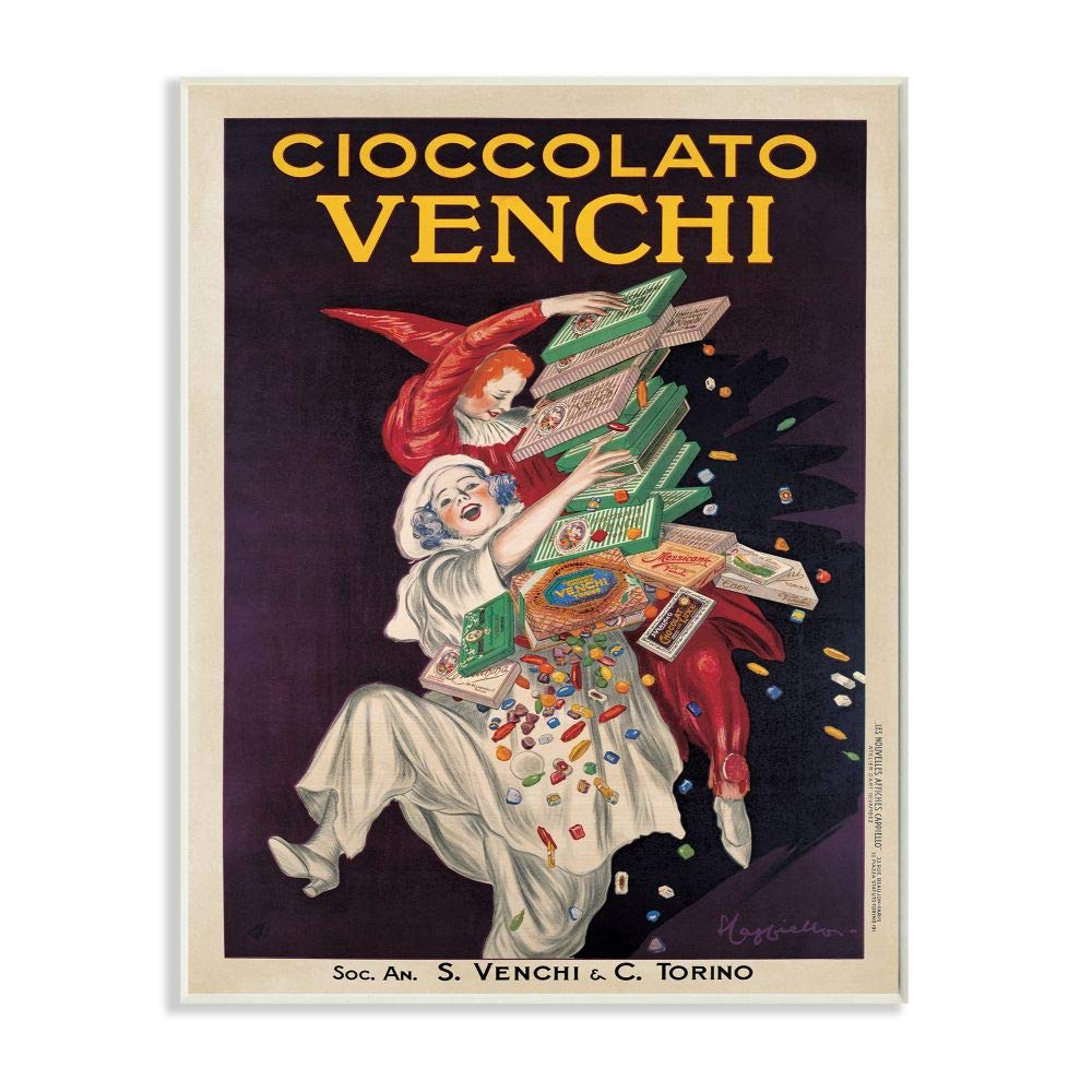 Amazon.com: Stupell Industries Cioccolato Venchi Vintage Poster