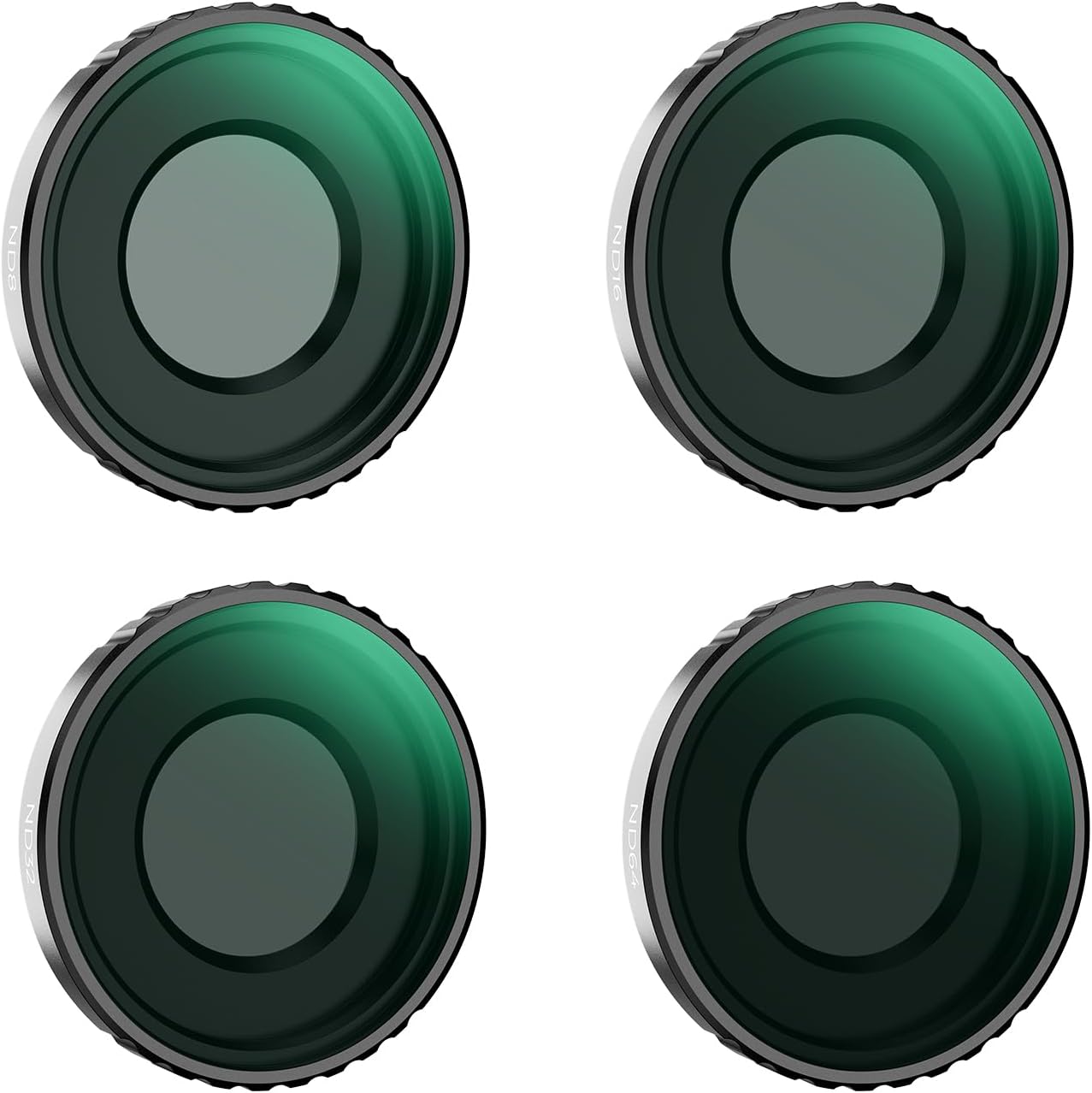 K&F Concept DJI Osmo Action 4 ND Filter Kit, ND8 ND16 ND32 ND64 4 Pack Light Reduction Exposure Control Optical Glass Filters with Multi-Layer Coating