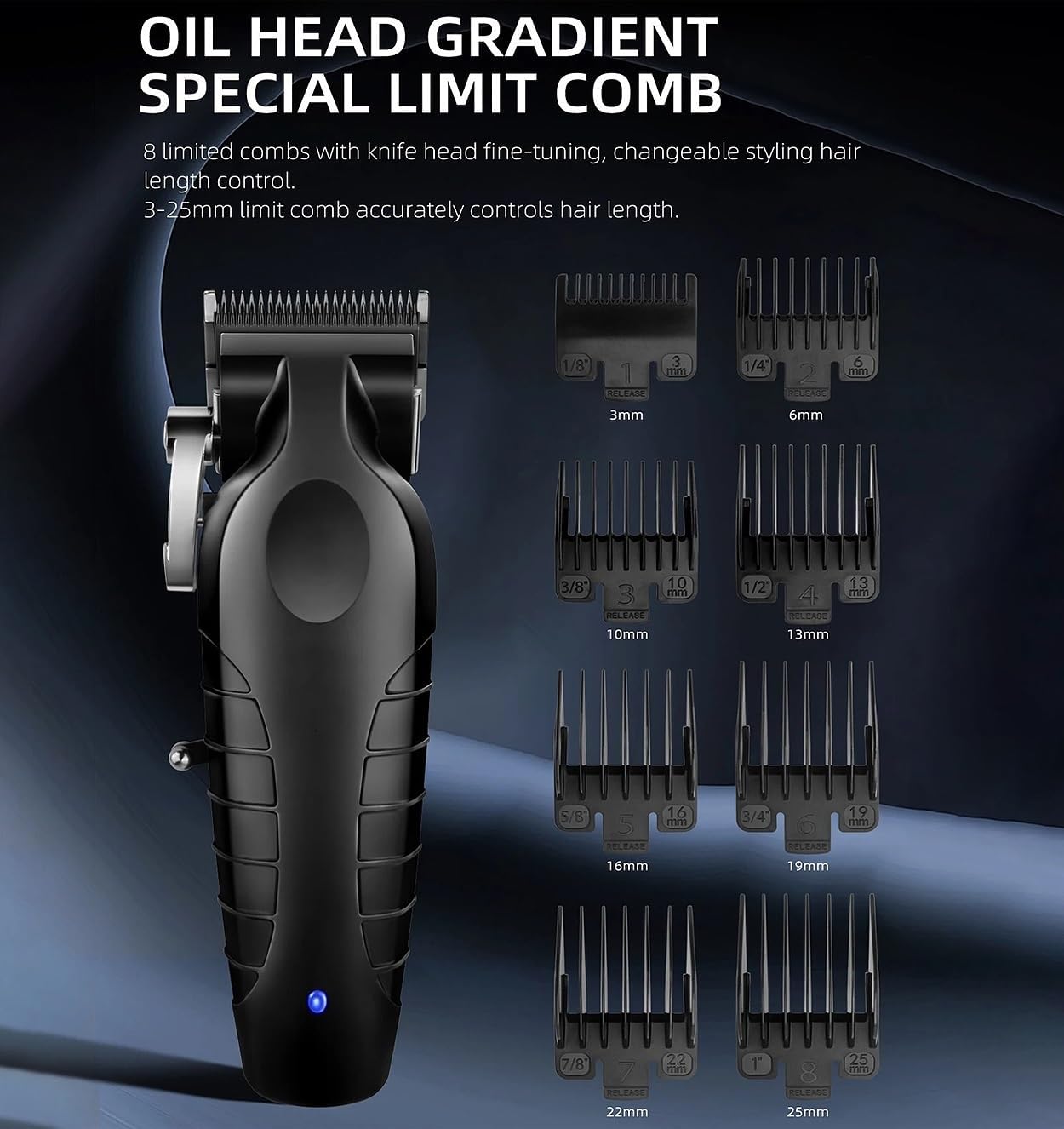 Hair for Men Men's Electric Clipper USB Rechargeable 0mm Gapped Carving Cordless TrHair Cutting Machine