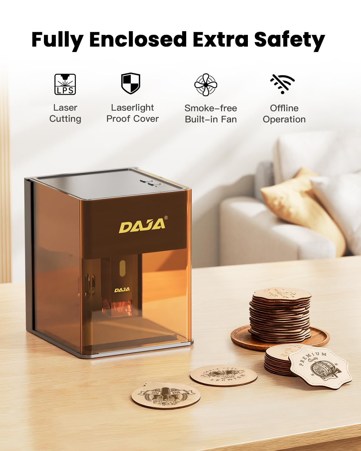 Amazon | DAJA DJ6 Pro 封入レーザー彫刻機(10W) | レーザー墨出し器